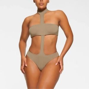 SKIMS Tan Women Swim One Piece